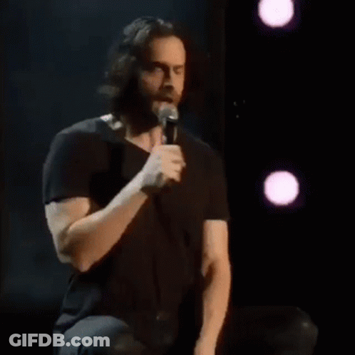 Man Standing On Rock Greetings From The Top Of The World GIF