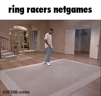 Man Standing On Rug In Living Room In Front Of Staircase GIF