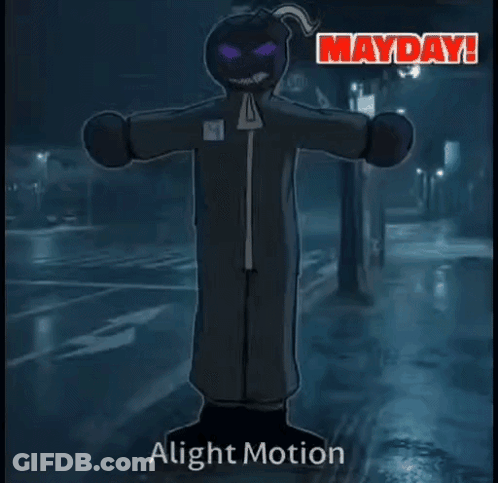 Man Standing On Street Mayday Mayday GIF