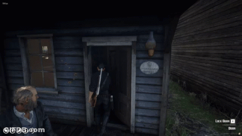 Man Standing With Howdy How May I Help You GIF
