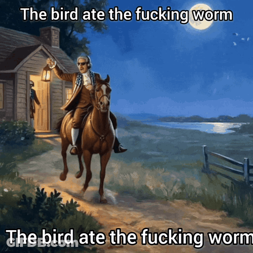 Man Statue Inside Dunkin' Barrel GIF