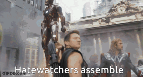 Man Statue Saying Assemble GIF