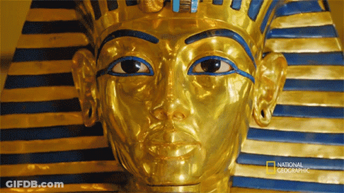 Man Statue With National Geographic Logo GIF