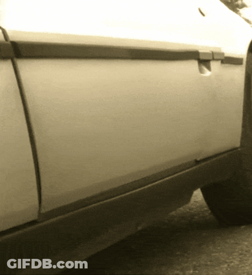 Man Stepping Out Of Delorean GIF