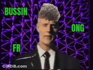 Man Suit And Tie Bussin Fr Ong Purple GIF