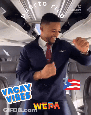 Man Suit Dancing On Airplane Vacay Vibes Wepa GIF