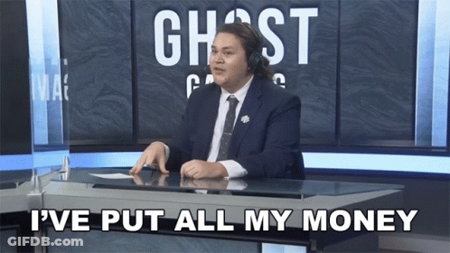Man Suit Ghost Channel I've Put All Money GIF