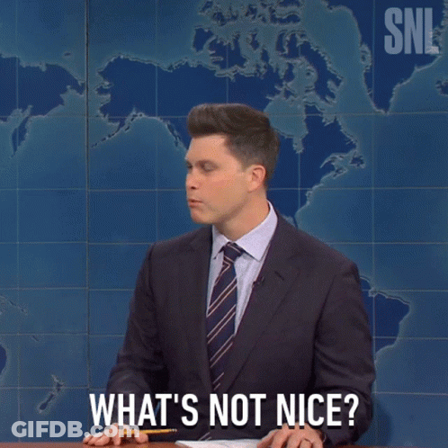 Man Suit Holding Pencil Saying What's Not Nice GIF