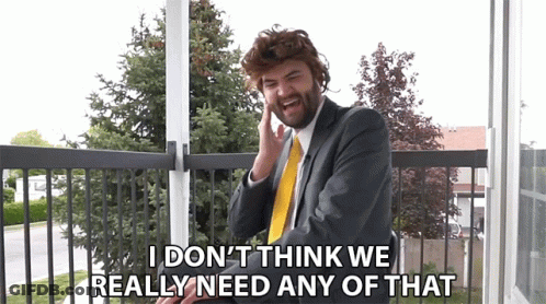 Man Suit Says I Don't Think We Need GIF