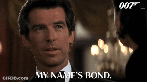 Man Suit Says My Name Is Bond 007 GIF