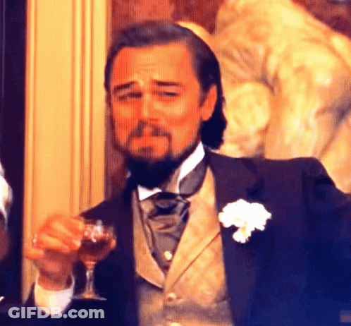 Man Suit Says You Silver Tongued Devil Bed GIF