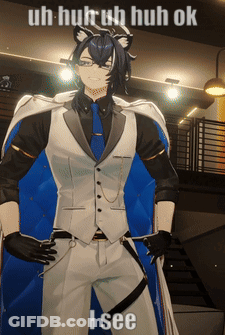 Man Suit Uh Huhuh Huh Ok I See GIF