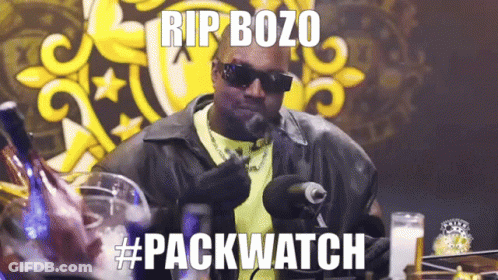 Man Sunglasses Leather Jacket Microphone Rip Bozo #Packwatch GIF