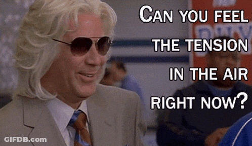 Man Sunglasses Suit Can You Feel Tension GIF