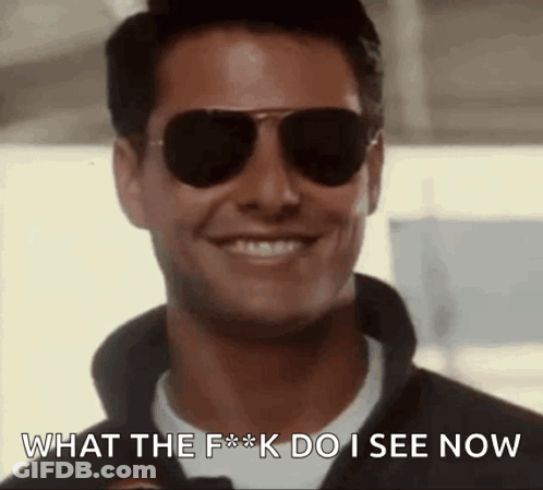 Man Sunglasses What The F*ck Do I See GIF