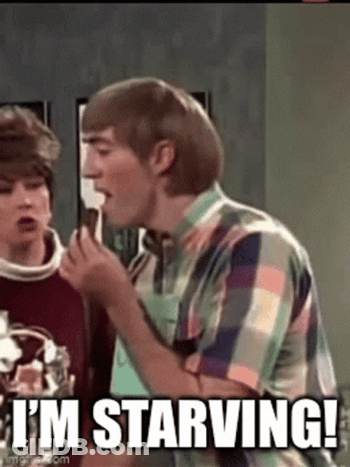 Man Super Hungry Starving GIF