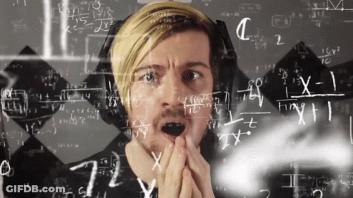 Man Surprised By Math Equations GIF