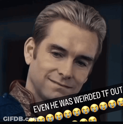 Man Surprised By Weird Caption GIF
