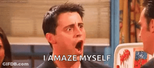 Man Surprised Saying I Amaze Myself To Another Man GIF