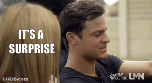 Man Surprising Woman GIF