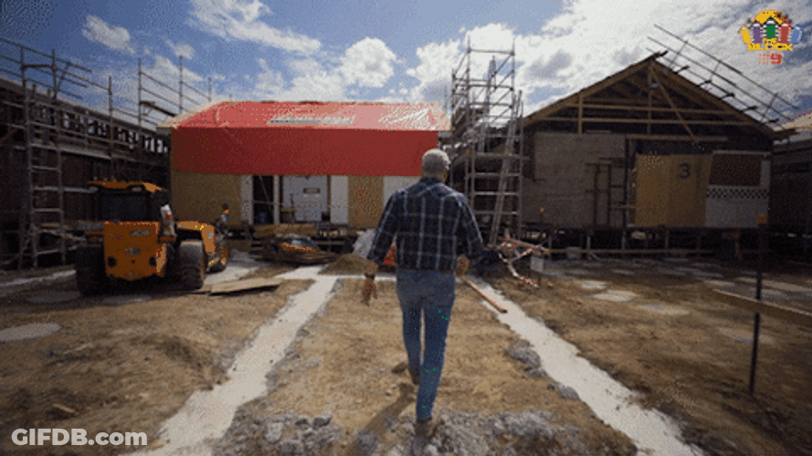Man Surveying The Property GIF