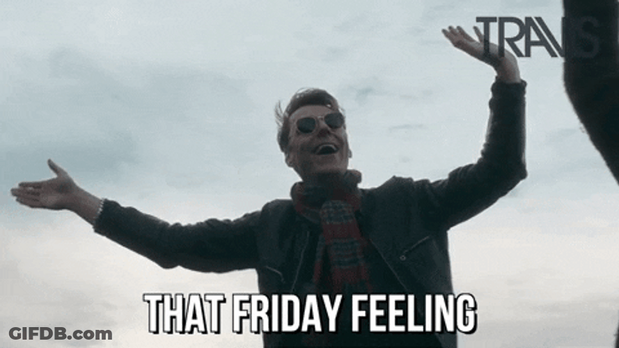 Man Swaying Their Hands Up Its Friday Meme GIF