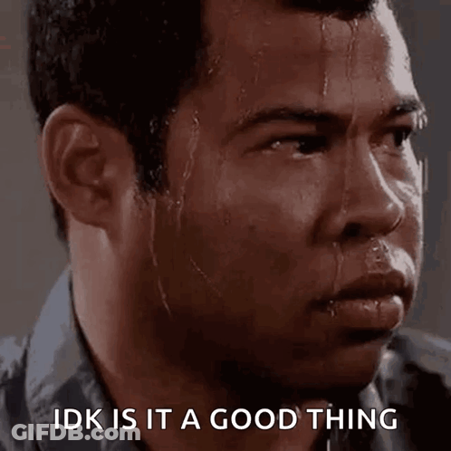 Man Sweating Saying Idk If Good GIF