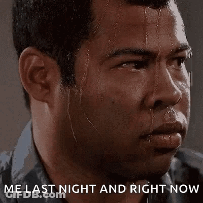 Man Sweating With Me Last Night And Right Now GIF