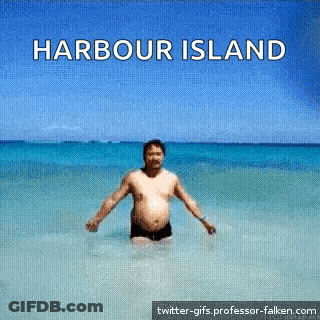 Man Swimming In Ocean Harbour Island GIF
