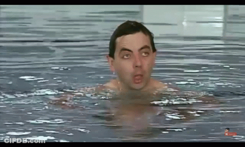 Man Swimming In Pool With YouTube Logo GIF