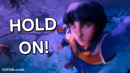 Man Swimming With Hold On Above Him GIF