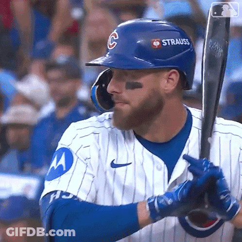 Man Swinging Bat At Baseball While Catcher Catches GIF