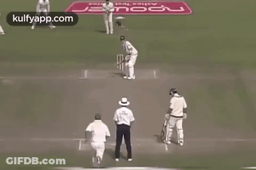 Man Swinging Cricket Bat GIF