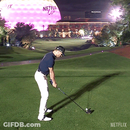 Man Swinging Golf Club GIF