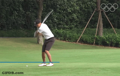 Man Swinging Golf Club GIF
