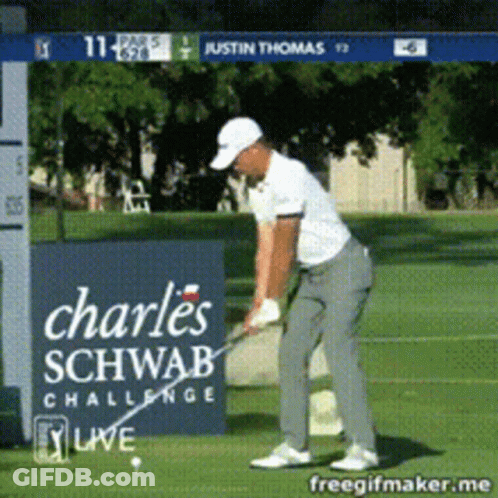 Man Swinging Golf Club GIF