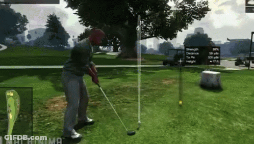 Man Swinging Golf Club Machinima GIF