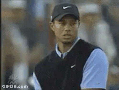 Man Swinging Golf Club On Golf Course @Tvresidence GIF