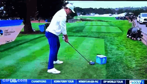 Man Swinging Golf Club GIF