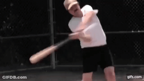 Man Swinging Tennis Racquet Saying Gone Forever GIF