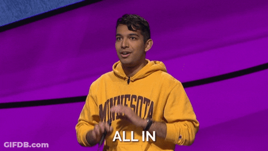 Man Take His Decision All In GIF