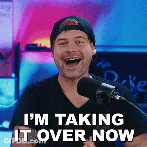 Man Taking Over Microphone GIF