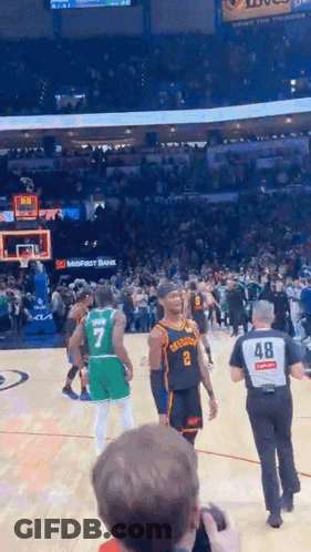 Man Taking Photo At Basketball Game GIF