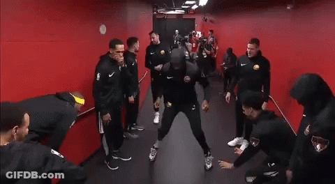 Man Taking Photo Of Basketball Players Finals GIF