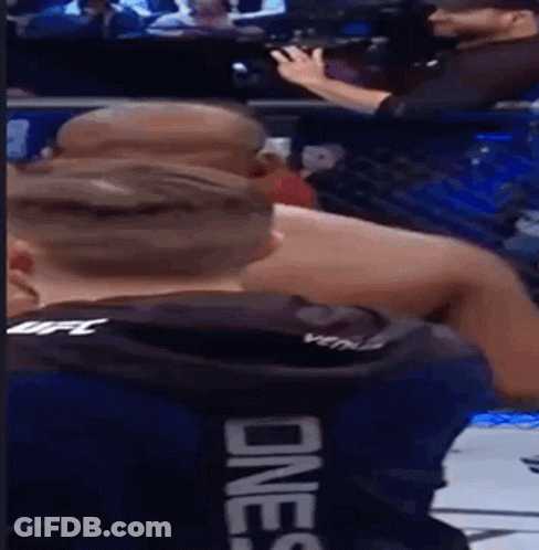 Man Taking Photo Of Fighter In One S Shirt GIF