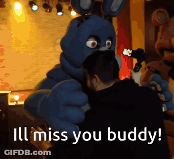 Man Taking Picture Of Bonnie The Bunny GIF
