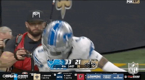 Man Taking Picture Of Football Player Fox NFL GIF