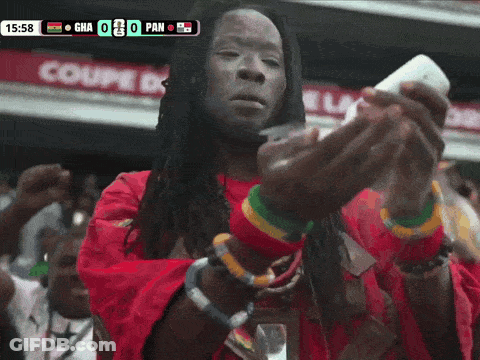 Man Taking Picture Of Soccer Game Score 0-0 GIF