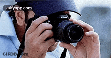 Man Taking Picture With Camera GIF
