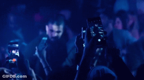 Man Taking Selfie At Party GIF